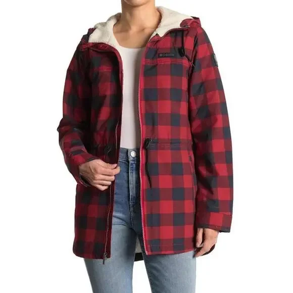 Columbia Women's Chatfield Hill Plaid Fleece-Lined Utility Jacket, Size - Small - Picture 2 of 6